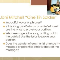 One tin soldier joni mitchell