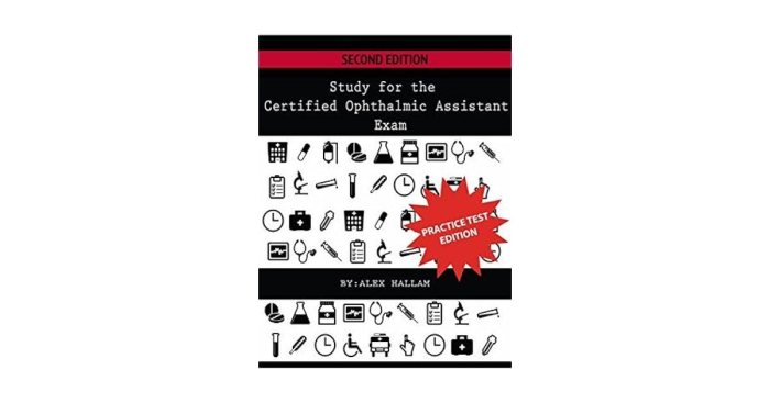 Ophthalmic cots technician cot certified study course prep exam guide assistant