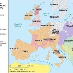 The reformation religious map of europe c 1600