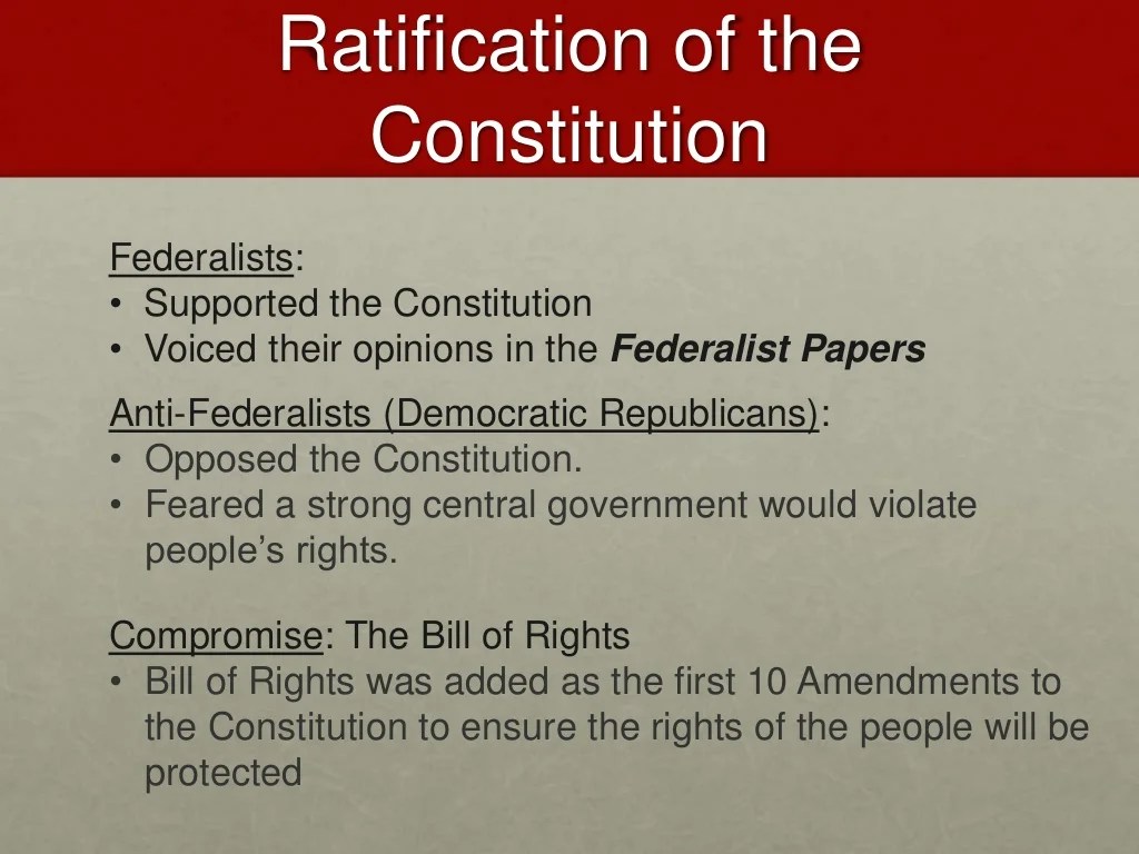 The constitution a bundle of compromises answers