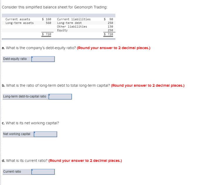 Consider this simplified balance sheet for geomorph trading